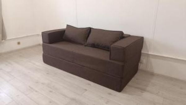 Диван прямой бескаркасный Хит (Berhouse) Цвет фасада: Кофе; Тип: Прямой; Материал фасада: Рогожка_4