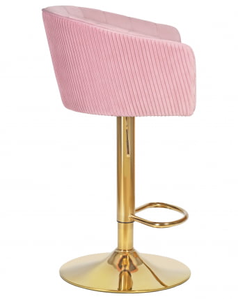 Стул барный DOBRIN DARCY GOLD (розовый велюр (1922-16))_2