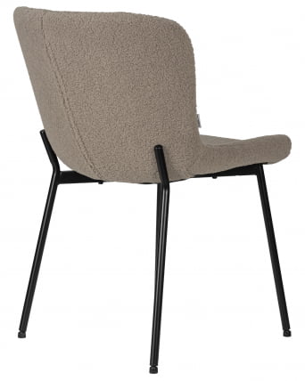 Стул обеденный DOBRIN MILO (черные ножки, бежевый букле (UF992-04))_3