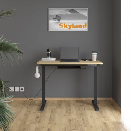 Стол подъемный электрический XTEN-UP AT-001 Дуб светлый/черный_1