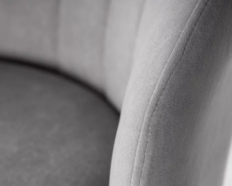 Стул обеденный DOBRIN NAOMI (ЭМАЛЬ ЧЕРНЫЙ МУАР велюр Catania Smoke)_7