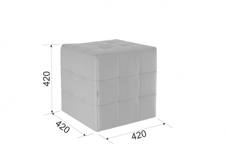 Пуф Рубик PM-003.1 шоколад (экокожа)_2