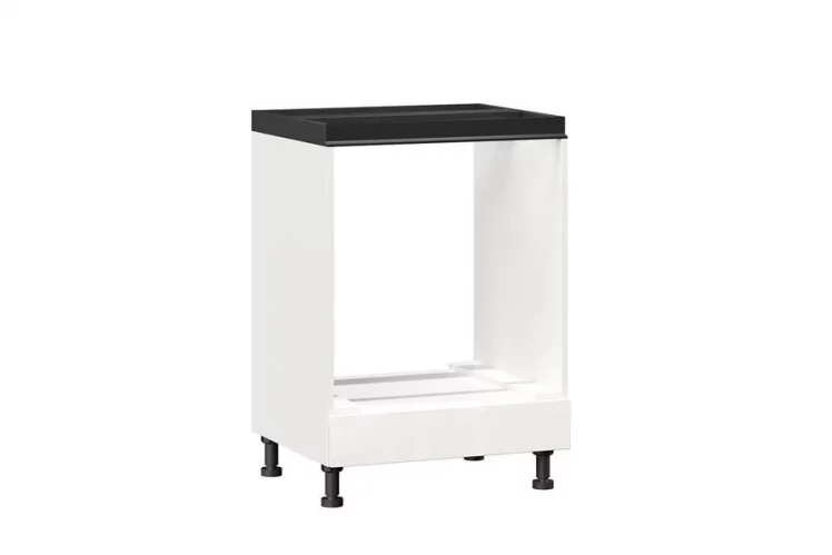 Тумба кухонная 600 для встраиваемой техники Шервуд ЛД 281.250.000.147 Белый Белый глянец_0