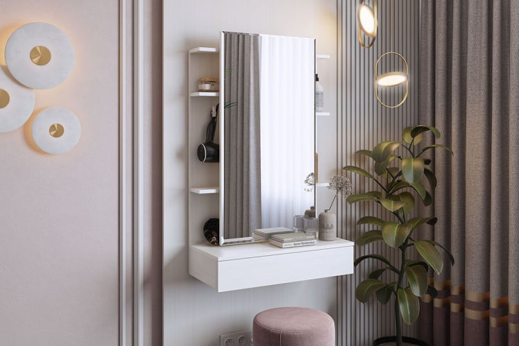 Трюмо Арина STA-01 Белый рамух_3