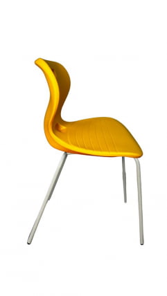 Стул универсального назначения АУРА (рост 6) Желтый/Каркас полимерный хром / AURA_0