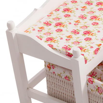 Обувница с 2-я корзинами Сеcрет Де Маисон РИМИ ( мод.ТТ-БХ003 ) МДФ+Павловния, 80*33*47, Белый (Вхите) / Secret De Maison RIMI mod.TT-BH003 (White)_3