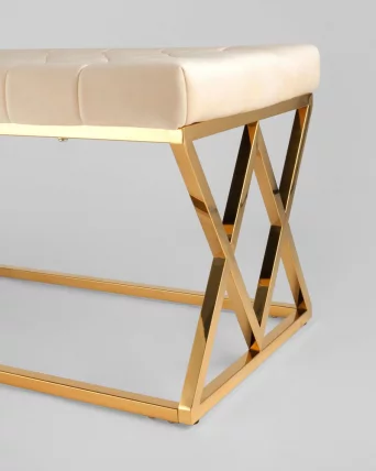 Банкетка ИНСИГНИЯ велюр Бежевый_4