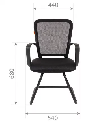 Кресло для посетителей Chairman 698V Красный_3