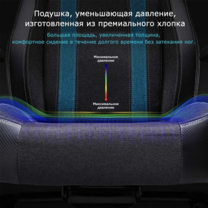 Компьютерное кресло (для геймеров) Eureka Python II, синий_2