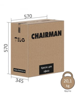Кресло руководителя Chairman CХ566 Серый / CH566_10