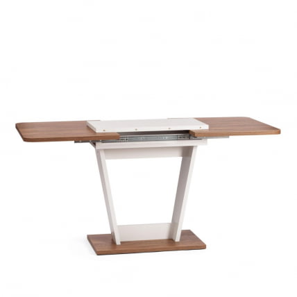 Стол обеденный FOX раздвижной ЛДСП, 68.6x110-145x75 см, Дуб Канзас/Пепел_0