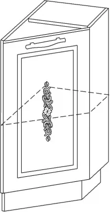 Стол торцевой правый Виктория 20.64_1