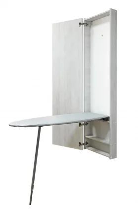 Шкаф со встроенной гладильной доской Iron Box (левый) Беленый дуб_5