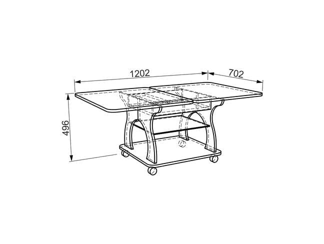 Стол журнальный Купер модуль 01 Дуб сонома_2