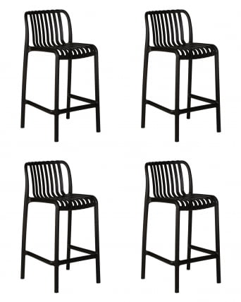 Стул полубарный ДОБРИН CХЛОЕ (черный) 4 шт / DOBRIN CHLOE_0
