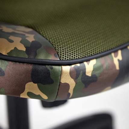 Кресло RACER GT MILITARY кож/зам/ткань, хаки/хаки, TW 28_12