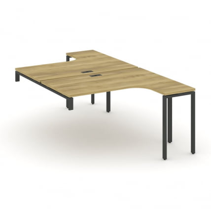 Рабочая станция-надставка на опорные тумбы CONCEPT CN.DSAN-003 Дуб Винченцо Антрацит_0