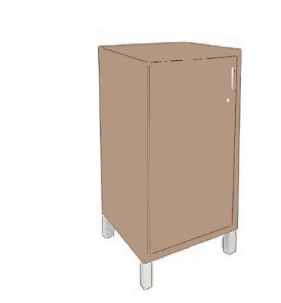 Стеллаж дверь ДСП с замком В411.3 Z/R Венге магия_0