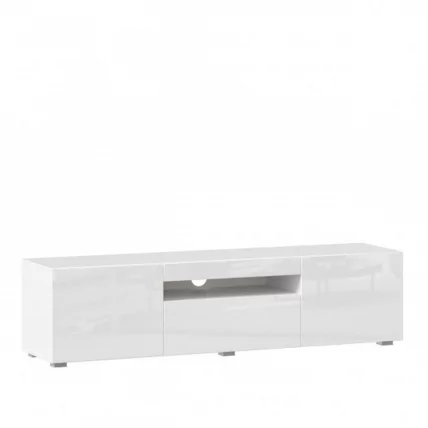 Тумба под ТВ 1500 Бруклин ЛД 685.010.000 М Белый глянец_0