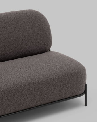 Диван Стоун ткань букле темно-серый_4