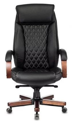 Кресло руководителя Бюрократ T-9924WALNUT/BLACK_1
