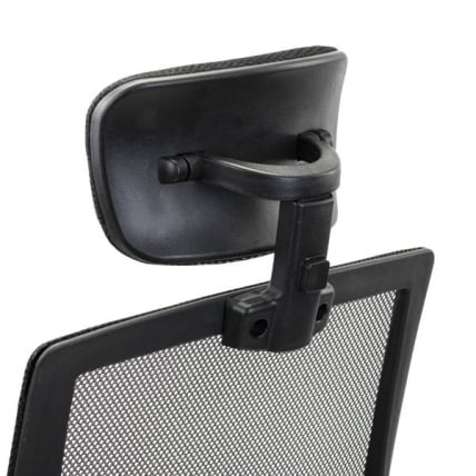 Кресло CРОМЕКС (КРОМЕКС) Дебут CХ-697 ХРОМ сетка/ткань ТВ черное / CROMEX Debut CH-697 TW_11