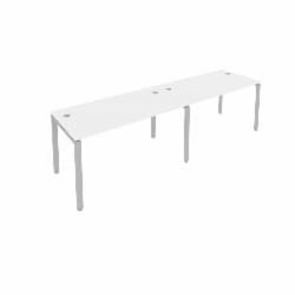 Рабочая станция на 2 раб.места Metal System Б.СМ-2.3 Белый/Серый_0