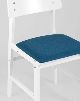 Комплект из двух стульев ODEN WHITE 2 шт Синий_7