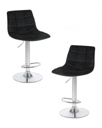 Стул барный DOBRIN TAILOR (черный велюр (MJ9-101)) 2 шт_0