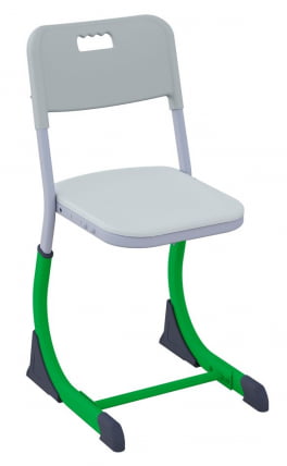 Стул ученический СМАРТЙ регулируемый по высоте (рост 5-7) Зеленый/Серый / SMARTY_0