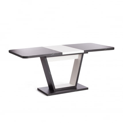 Стол обеденный VOX ЛДСП, 132-172x85x75,5 см, Мрамор черный/Белый_7