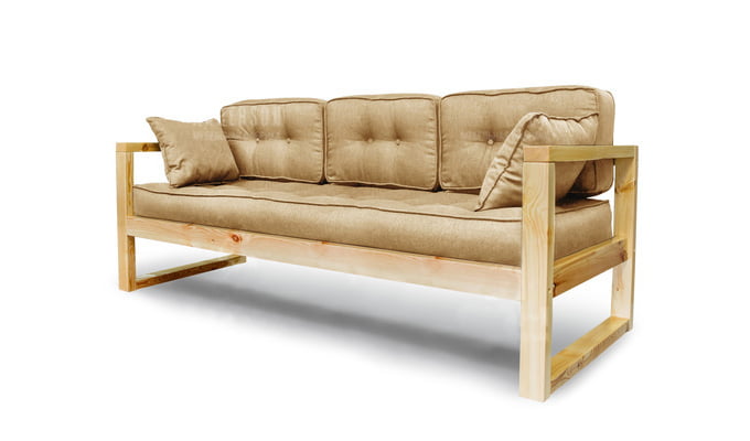 Диван трехместный DEmoku Д-3 бежевый-натуральный_0