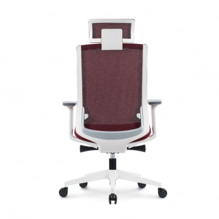 Кресло руководителя RUBY white frame Красный_3