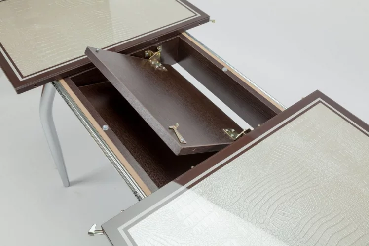 Стол обеденный Аспен КЗ(6195) венге,крокодил жемчужный_3