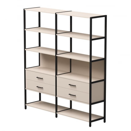 Набор стеллажных систем Everprof EVO №7 Кашемир Черный_0