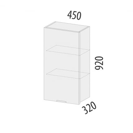 Шкаф кухонный (лев/прав) Бостон 104.22_5
