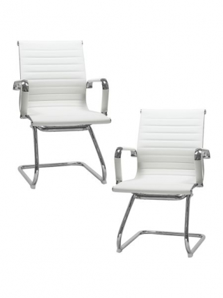 Офисное кресло для посетителей DOBRIN CODY (белый) 2 шт_0