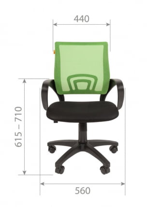 Кресло оператора CHAIRMAN 696 Голубой_4