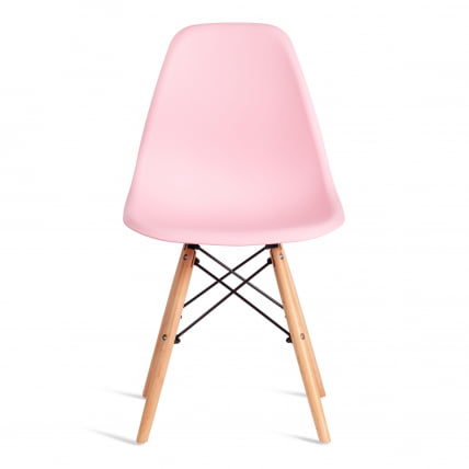 Стул CINDY (EAMES) (mod. 1801) дерево бук/металл/сиденье пластик, 45x51x82 см, Light pink (светло-розовый)_4