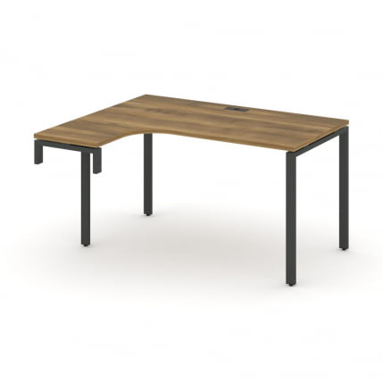 Стол-надставка на опорную тумбу (левый) CONCEPT CN.OSAN-001(L) Сандал Янтарный Черный_0