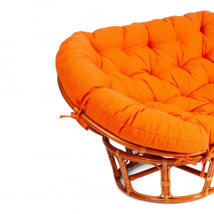 Диван MAMASAN/МАМАСАН 23/02 W /с подушкой/ подушка 182х119 см, 169х102х80 см, Honey (мед), ткань, оранжевый, С 23_5