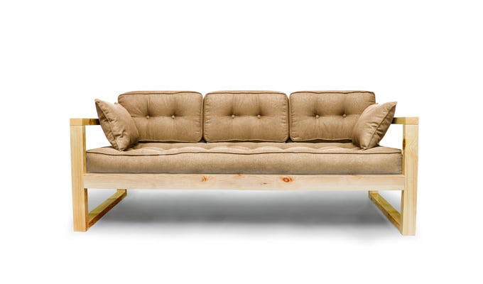 Диван трехместный DEmoku Д-3 бежевый-натуральный_1