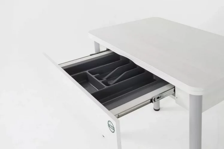 Стол-трансформер раскладной Прайм-3Р Ясень Анкор темный_4