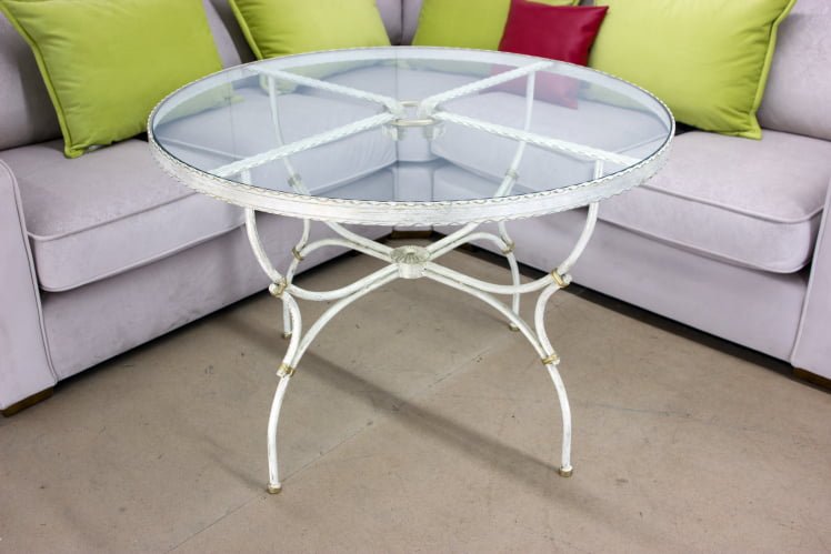 Стол кованый Прованс круглый d-1100мм h-750мм_1