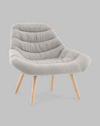 Кресло Олби Страйпс светло-серый_1