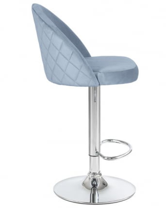 Стул барный ДОБРИН МИЛАНА (пудрово-голубой велюр (МДЖ9-74)) 2 шт / DOBRIN MILANA (MJ9-74))_3