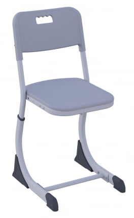 Стул ученический СМАРТЙ регулируемый по высоте (рост 5-7) Серый/Серый / SMARTY_0