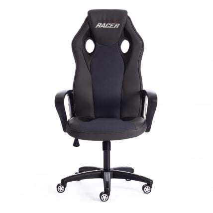 Кресло RACER кож/зам/ткань, металлик/серый, 36/12_4