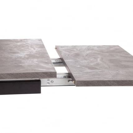 Стол VIGO ЛДСП/HPL/металл, 120 x 80 x 30 х 30 х 75 см, Гранит темный/черный_9