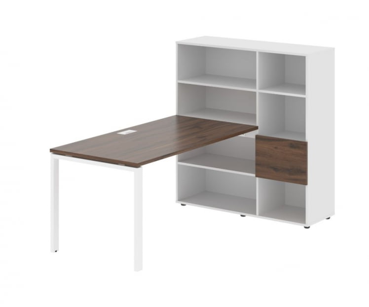 Рабочая станция EDIS EURST 1215 Дуб Денвер темный Белый Белый_0